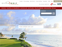 Tablet Screenshot of incoming.greengolf.ch